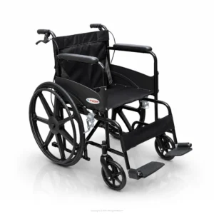 Dr.Brightwell Comfort wheelchair with attendant brakes