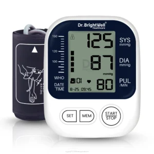 Dr.Brightwell EasyScan Blood Pressure Monitor with dual power option batteries and USB Type-C