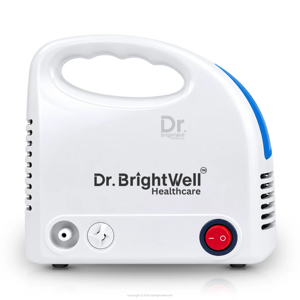 Dr.Brightwell NebBright nebulizer with silent operation and 2 years warranty and Nebulizer for Home Use