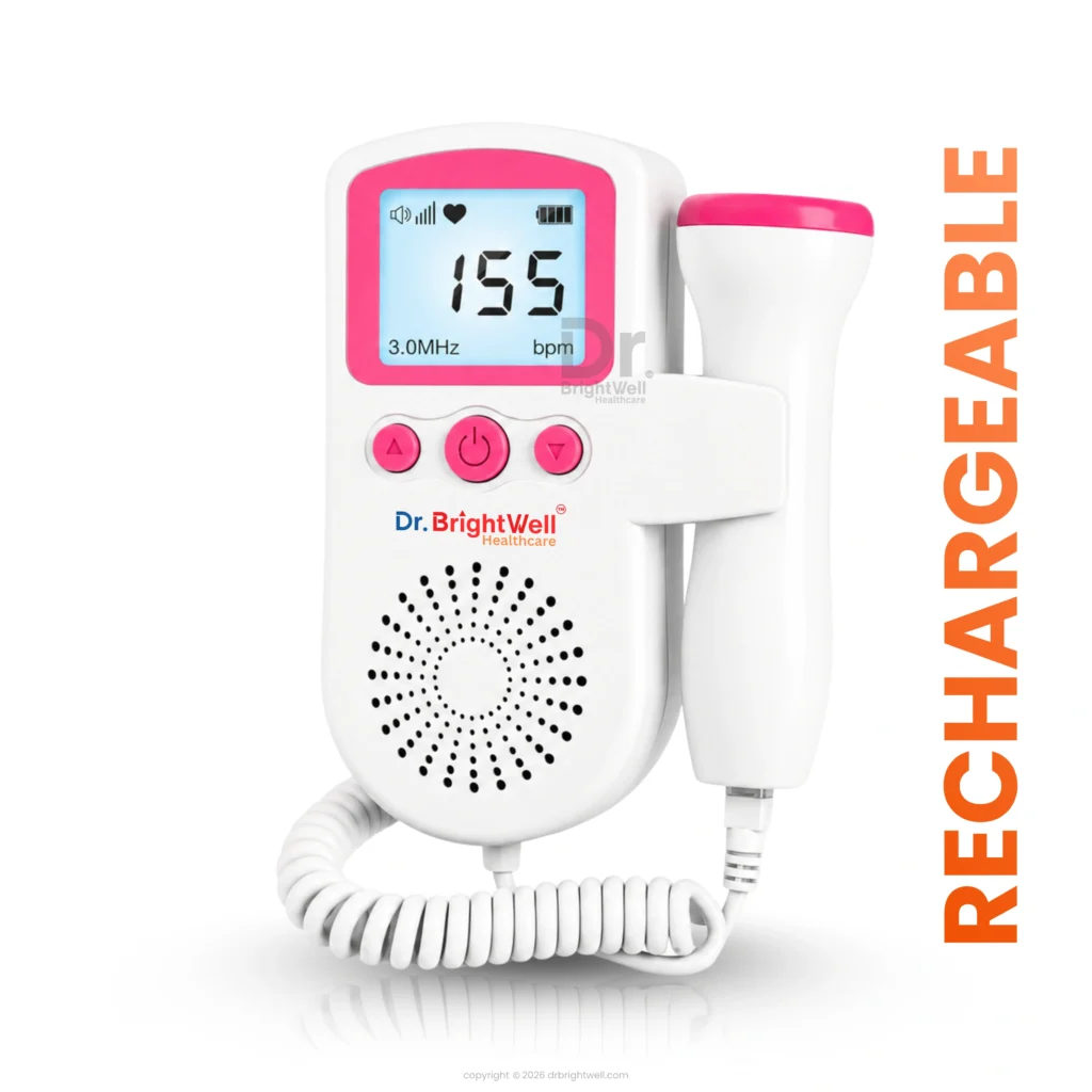 Dr.Brightwell NewLife Rechargeable Fetal Doppler with built-in speaker