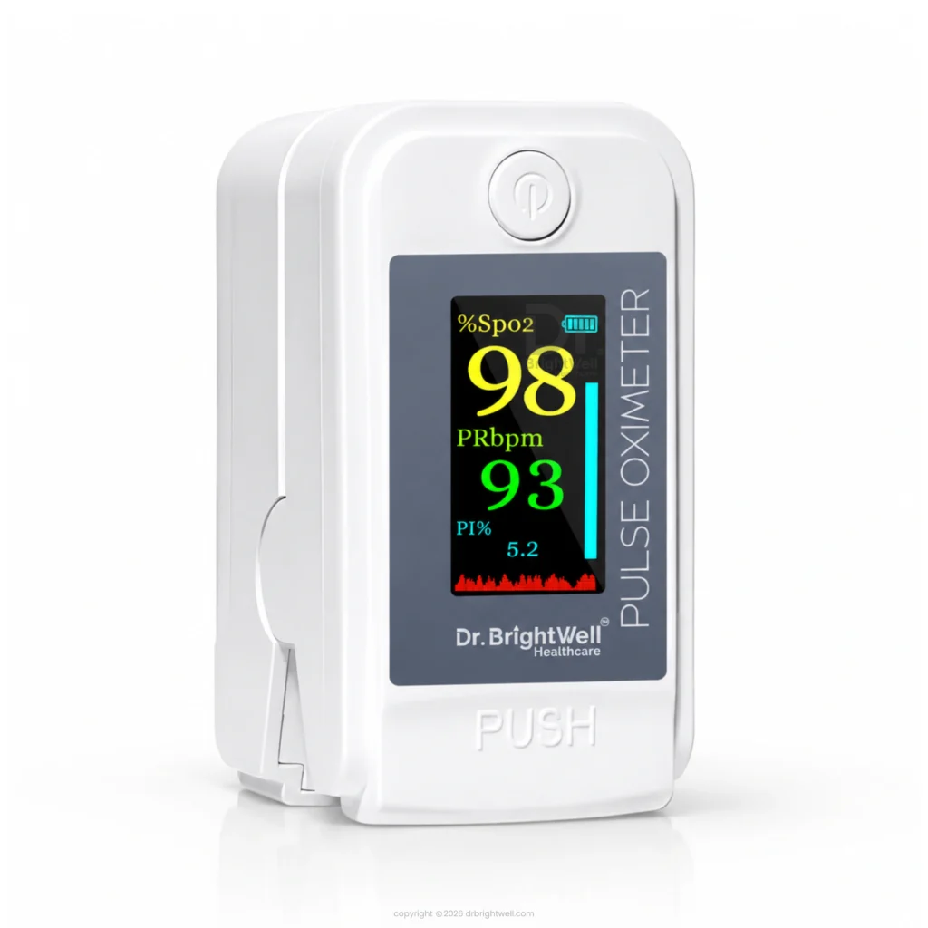 Dr.Brightwell OxiCheck Pulse Oximeter for Fast and reliable readings