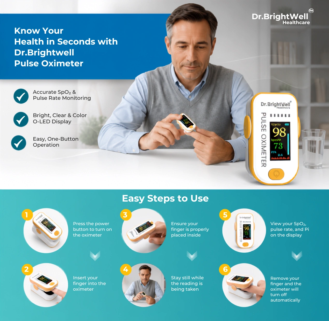 How to use pulse Oximeter
