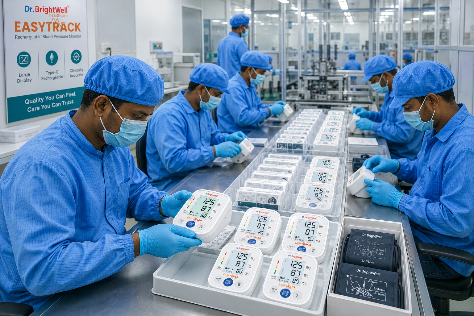 About Dr.Brightwell, BP machine assembly