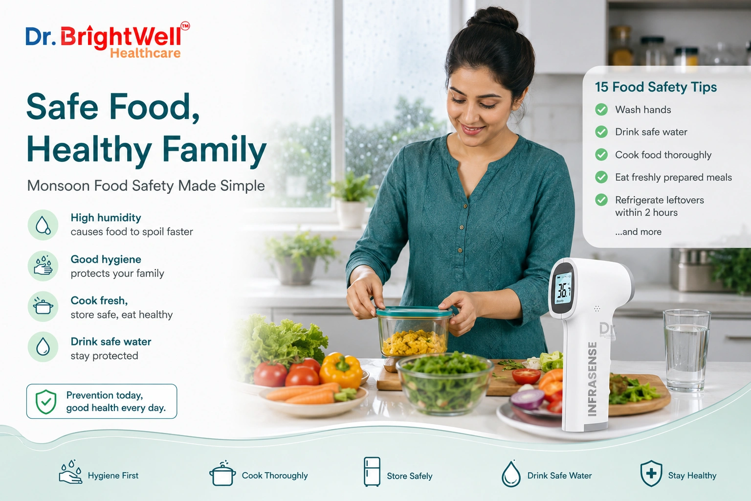 Food Contamination During Rainy Season: Causes, Symptoms & Prevention Guide