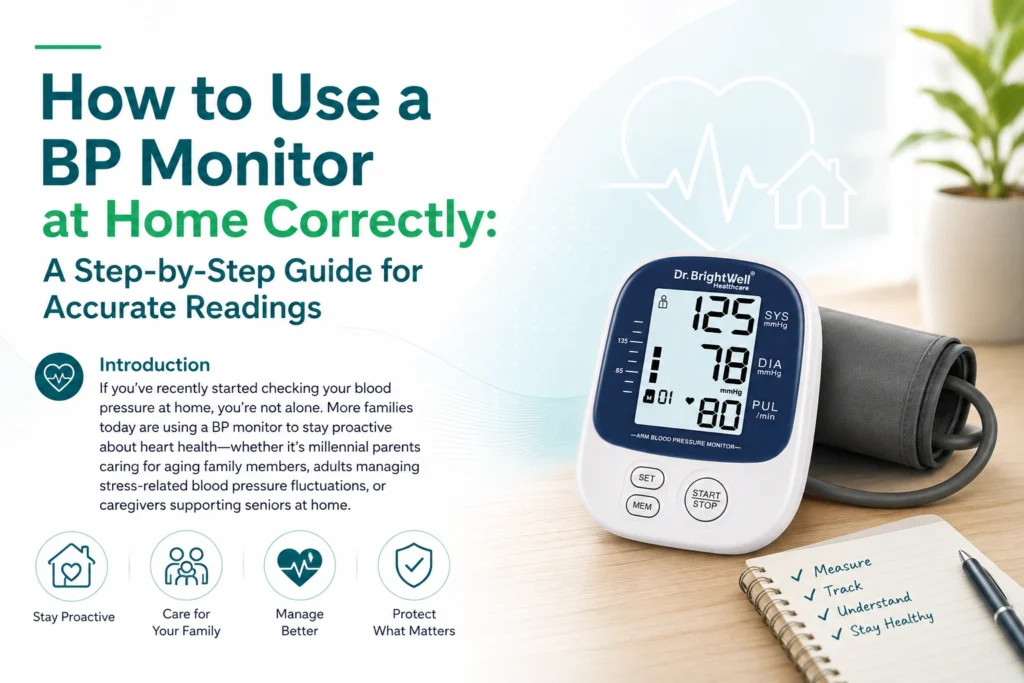 How to Use a BP Monitor at Home Correctly: A Step-by-Step Guide for Accurate Readings