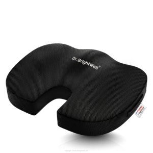 COMFORTEQ Coccyx Cushion | U-Shaped Memory Foam Seat Cushion | Dr.Brightwell