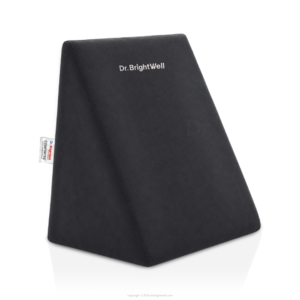 Dr.Brightwell COMFORTEQ black wedge pillow with contoured high density foam design