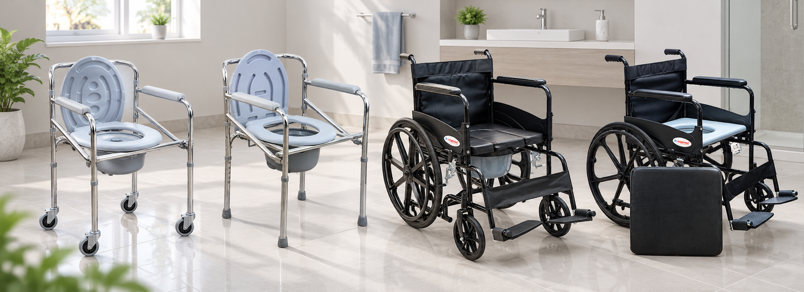 Wheelchair for Toilet