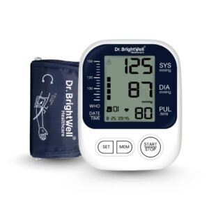 Dr.Brightwell EasyScan Blood Pressure Monitor with dual power option batteries and USB Type-C